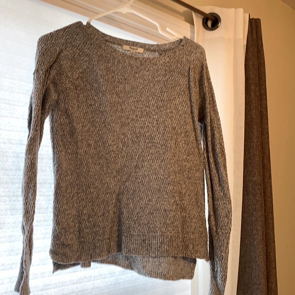 Madewell gray knit sweater